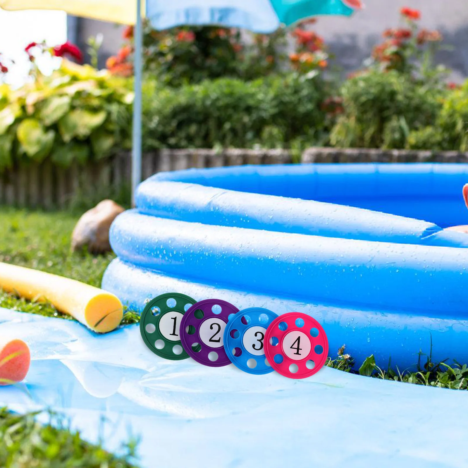 

1 Set Diving Disc Toy: Numbered Colorful Underwater Pool For Kids Sinking Dive Practice For Swimming Beach Backyard Children'S