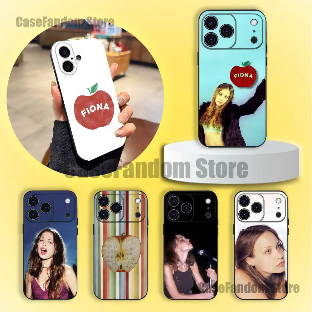 

F-Fiona A-Apple Phone Case For iPhone 17,16,15,14,13,12,11,Pro,Max,Plus Black Soft Cover