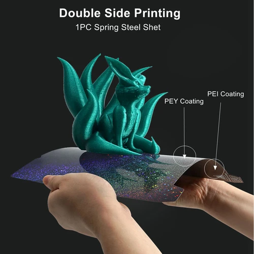 Imagen 2 del producto Para Ender 3 V3 SE placa de construcción textura Pei resorte acero 235x235mm suave PEY PET PEO hoja para Creality K1/ Ender3 V3-KE/S1 Pro