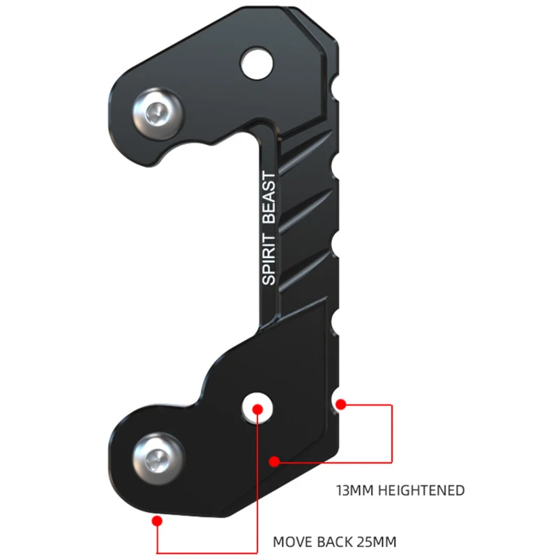 For Kawasaki Z400 Ninja 400 Motorcycle Foot Pedal Raising Bracket Accessories Front Pedal Heightening and Back Moving Bracket