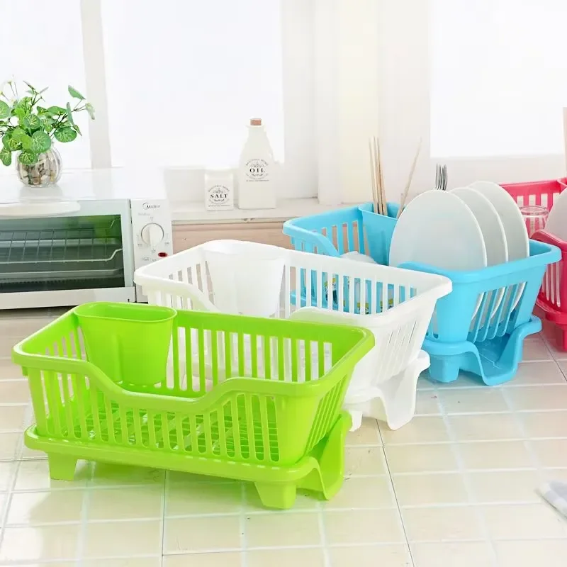 Wholesale Bowl Rack Plastic Drying Kitchenware Rack Kitchen Drain Bowl Rack Tableware Storage Basket