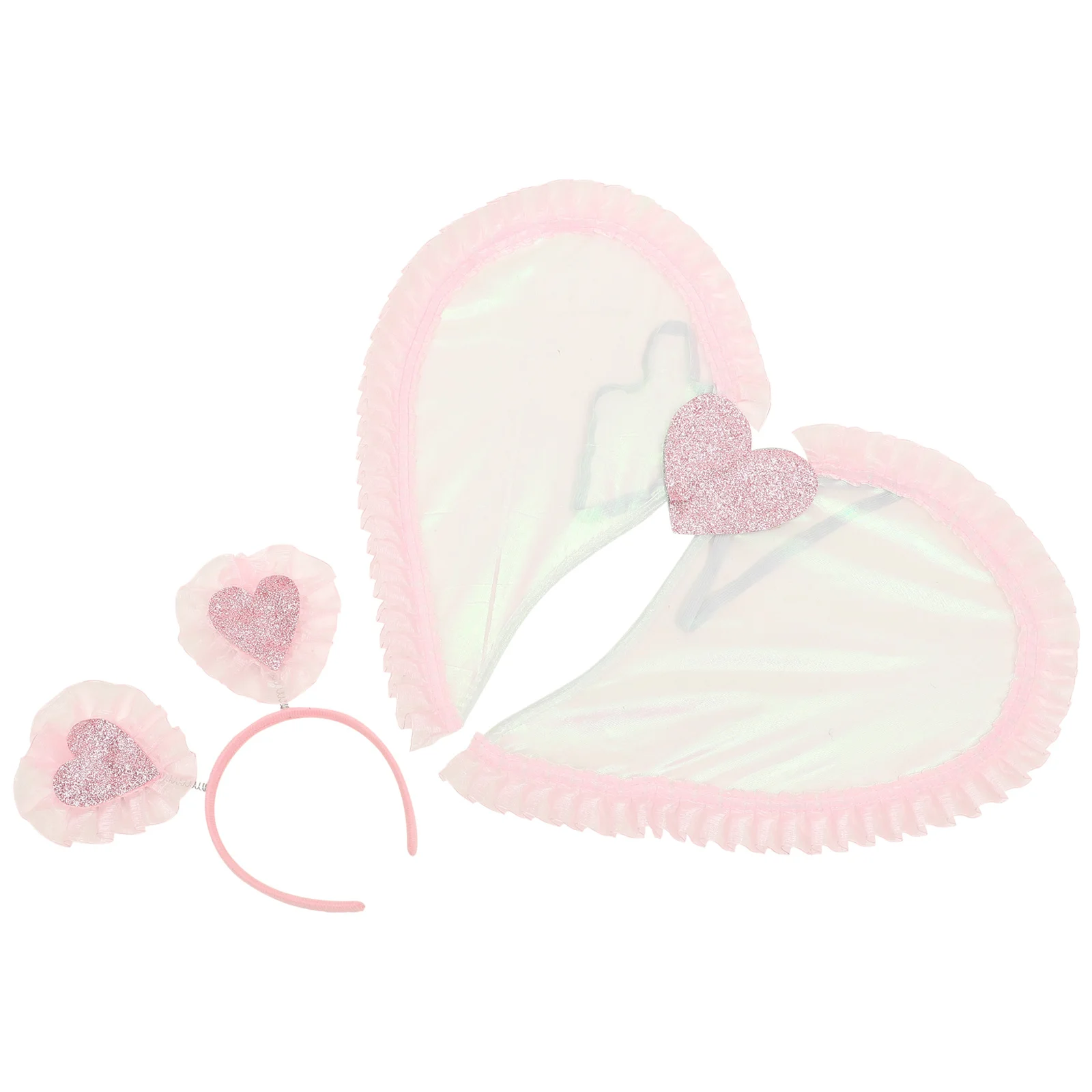 

1 комплект, повязка на голову с крыльями ангела, костюм с крыльями феи, реквизит для украшения вечеринки, косплей, крыло для феи, вечеринки