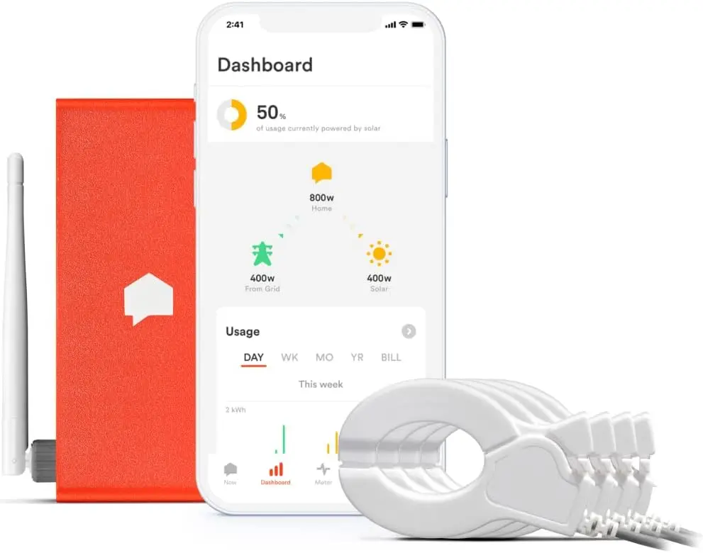 Energy Monitor with Solar – Track Electricity Usage and Solar Production