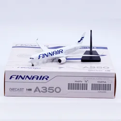 XX40174 Alloy Collectible Plane Gift JC Wings 1:400 Finnair Airbus A350-900XWB Diecast Aircraft Jet Model OH-LWS With Stand