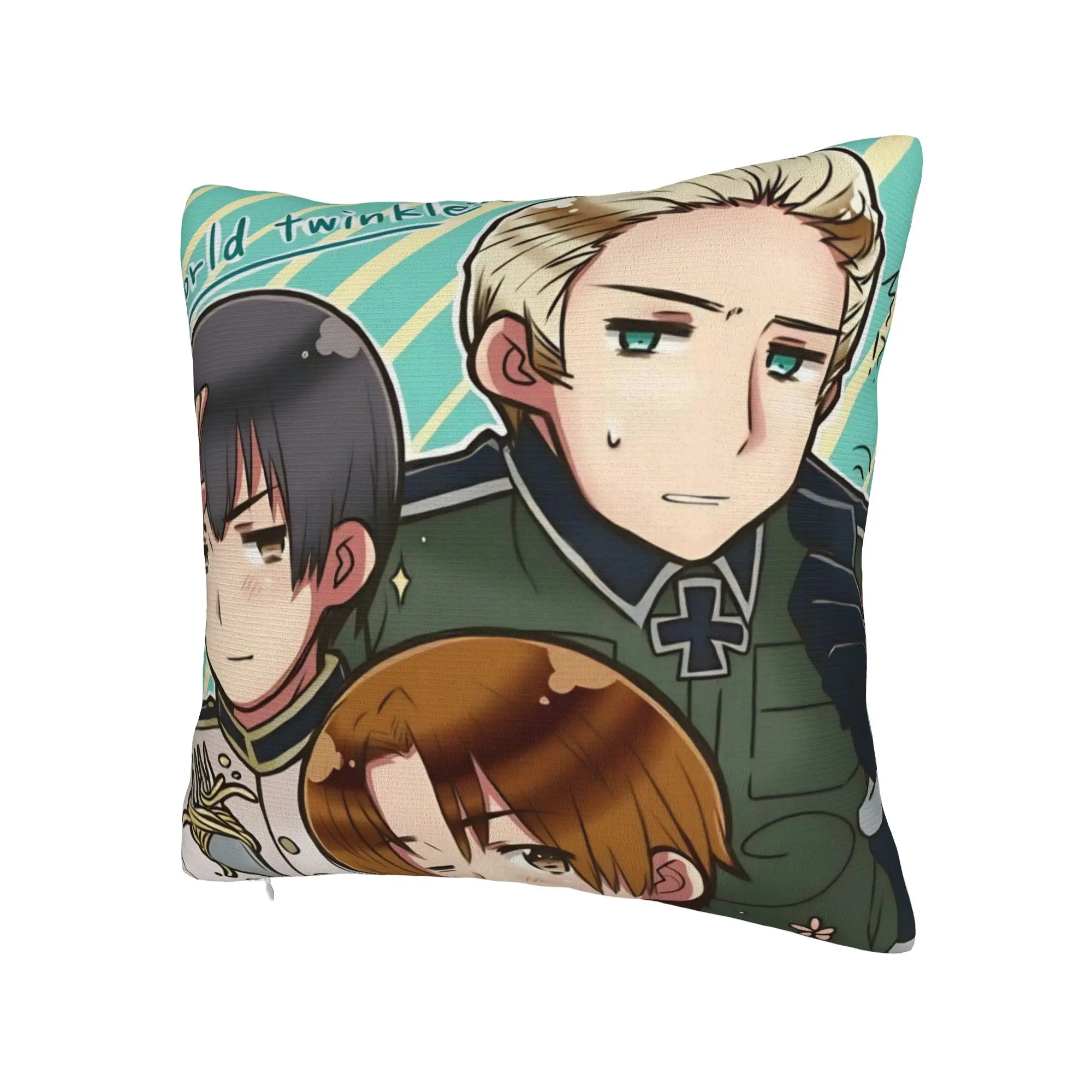Hetalias Axis Powers Pillowcases Merch Soft Cushion Cover Decorative  Throw Pillow Case Cover Home Multi-Size