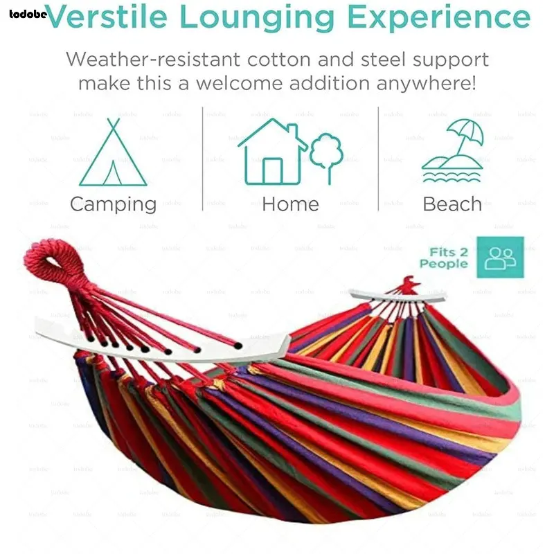 Canvas Hammock Outdoor Camping Back packaging Leisure Swing Sleeping  Hanging Bed