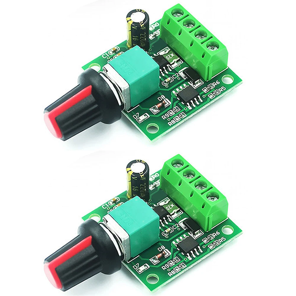 For Pwm DC Motor Controller 2A 1.8V-15V Regulator With Switch Function 0-100% Duty Cycle ABS Case For Low Voltage Automation D