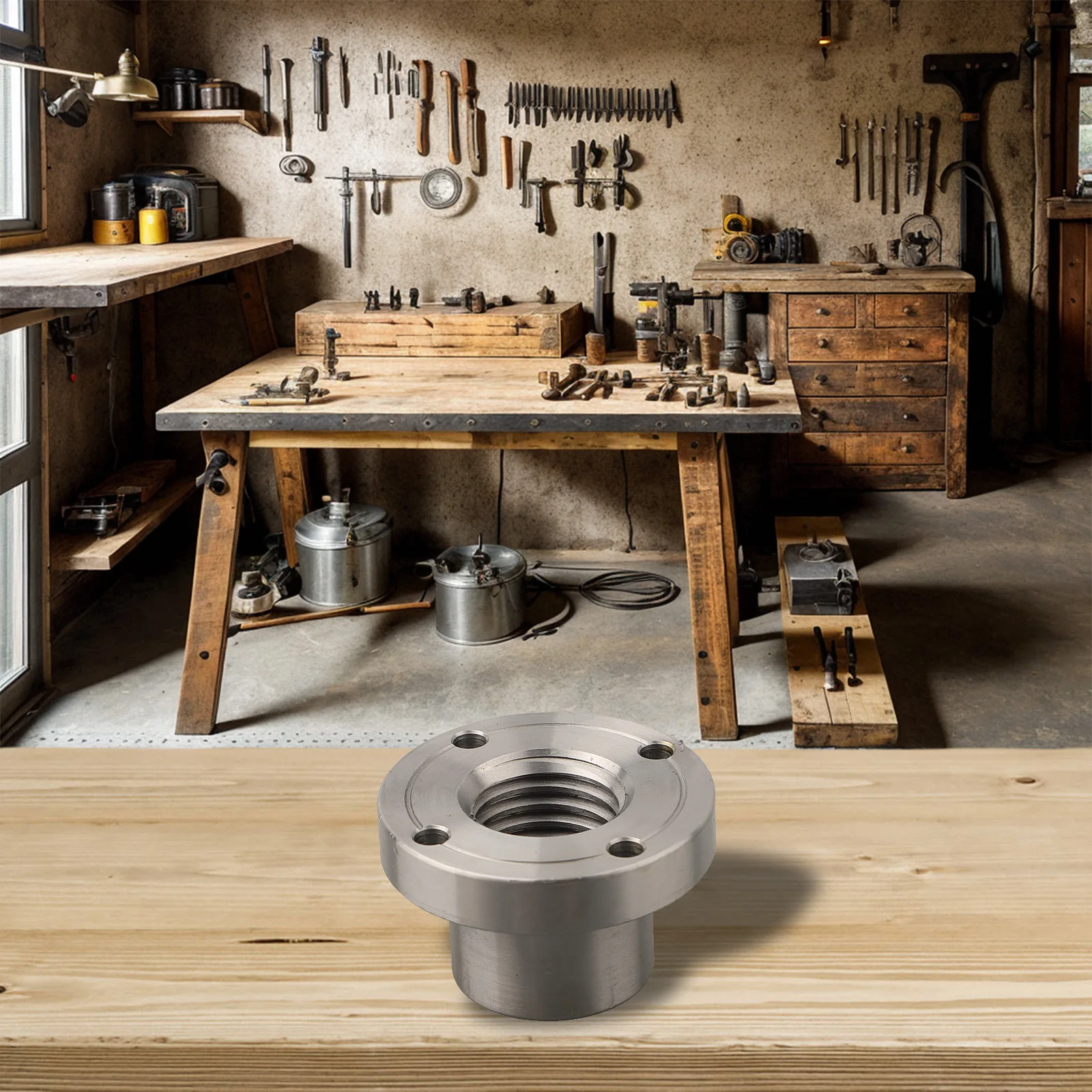 フランジフェイスプレート旋盤フェイスプレート 1PC 2/3/4 インチフィット 1-8TPI ねじ旋盤チャック木工旋盤ツールアクセサリー新