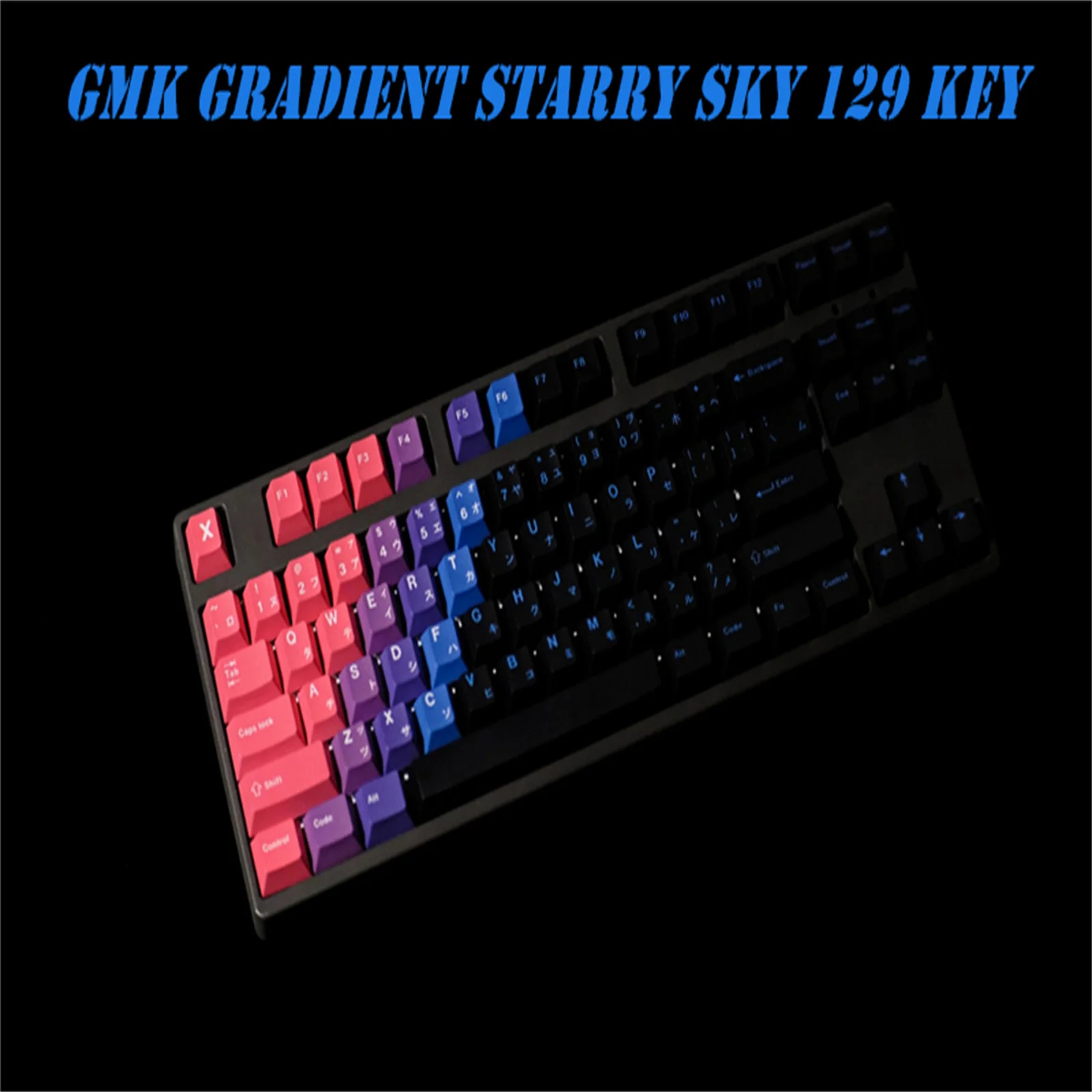 

GMK Colorful Gradient Keycaps 129 keys PBT Material Cherry Profile Dye Sublimation Keycaps For MX Switch Mechanical Keyboard