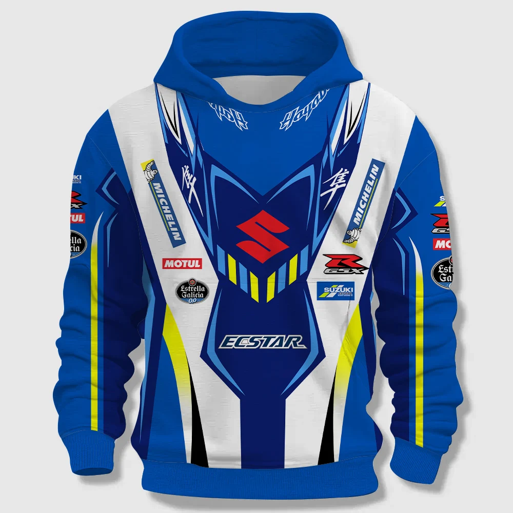 

MOTO GP Outdoor Motorcycle Extreme Sports Quick Drying Cycling Wear Pullover Hot Selling Men's Hooded 2024 New Oversized Tops