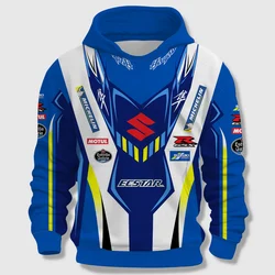 MOTO GP motocicleta al aire libre deportes extremos secado rápido ciclismo desgaste pulóver Venta caliente hombres con capucha 2024 nuevas camisetas de gran tamaño