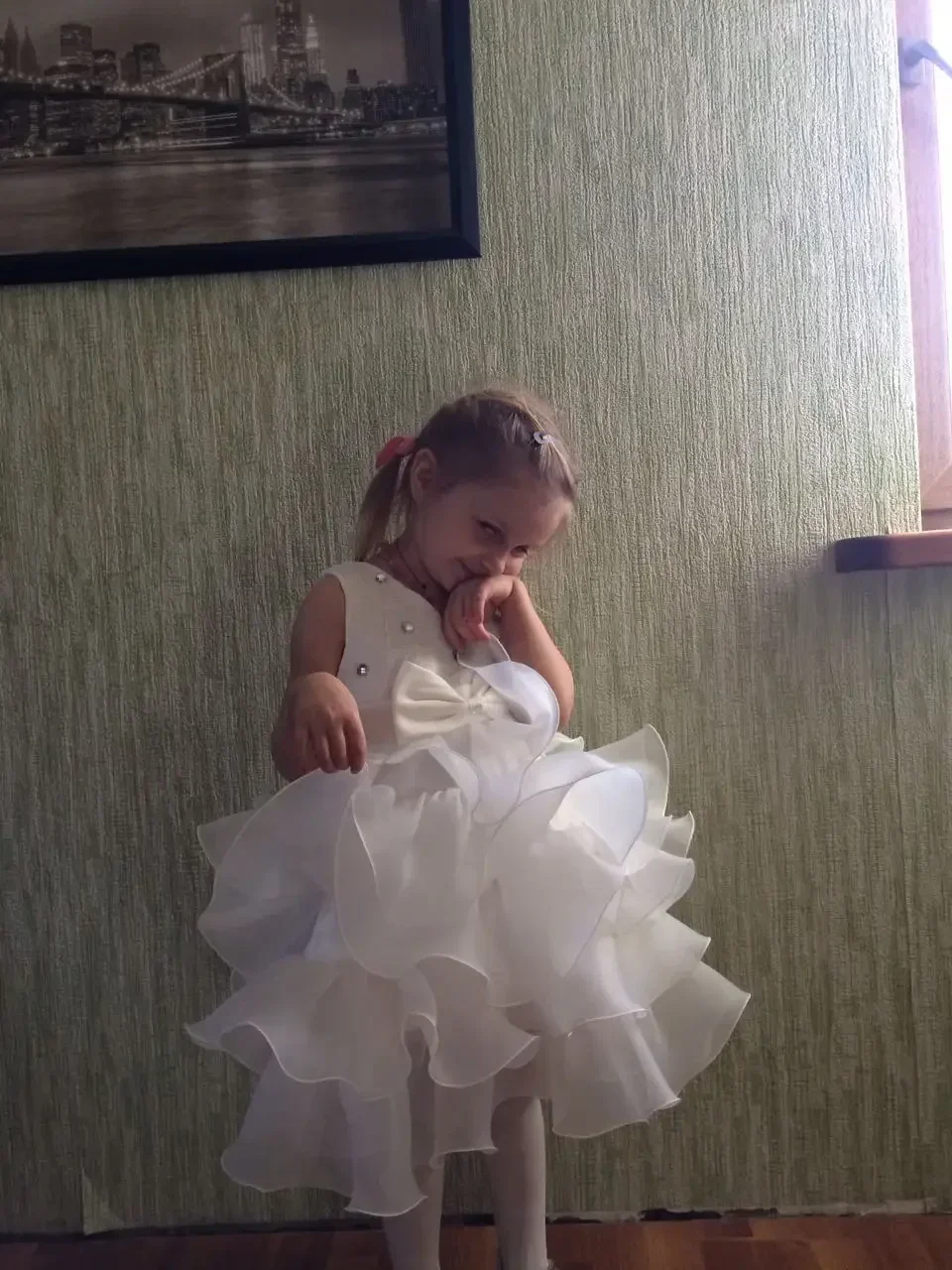 Ragazze torta principessa abiti da ballo festa di compleanno matrimonio abito formale abiti in Tulle vestito da cerimonia per bambine