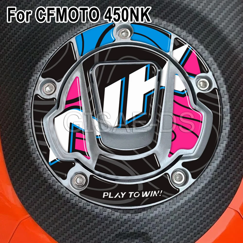 ﻿   ل CFMOTO CF MOTO 450NK 450 NK خزان للدراجة النارية وسادة الجانب القبضات الغاز زيت الوقود الركبة حامي ملصقات الشارات 2024 2025