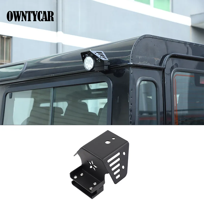 For Land Rover Defender 2004-2018 Carbon Steel Car Tailgate Small Window Above Water Channel Spotlight Bracket Car Accessories