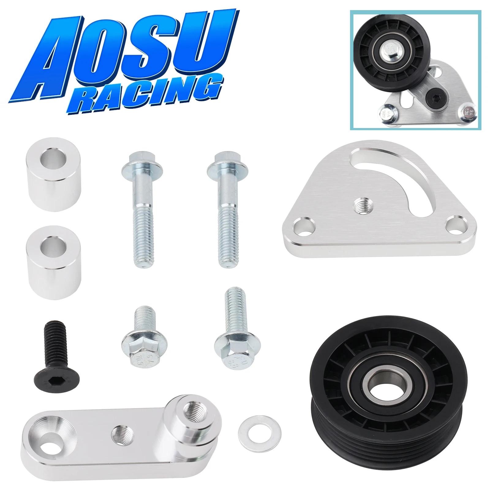 

Replace stock tensioner Manual Belt Tensioner w/Pulley for Chevrolet Corvette C5 LS1 LS6 1997-2004 5.7L V8 Engine