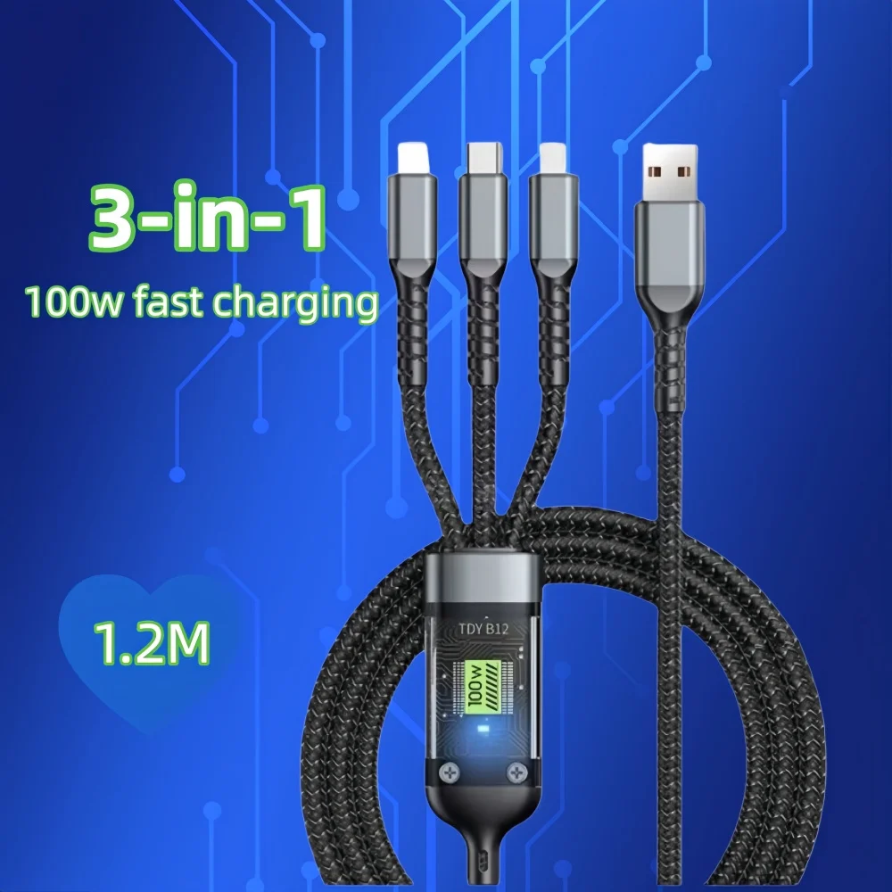3 In 1 100W Usb A C…