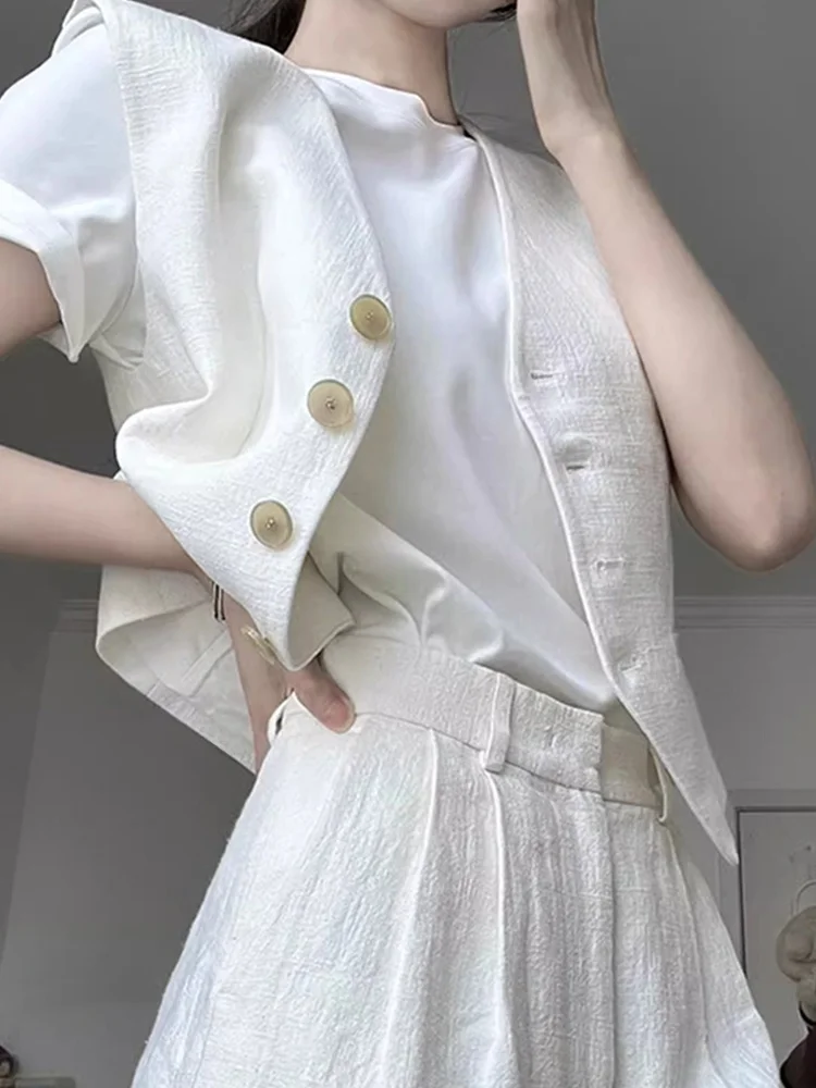 Faionable tapis Svel gilet trajet Anti-âge minceur simple bouton gilet Ele haut femme grande taille Faion