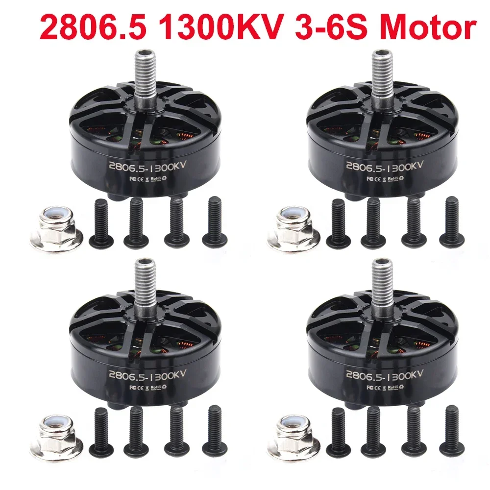SkyDEl4PCS 2806.5 2807 1300KV Brushless Motor 3-6S For FPV Racing Freestyle Frame S APEX Mark4 XL7 7Inch 295mm / 8Inch 360m