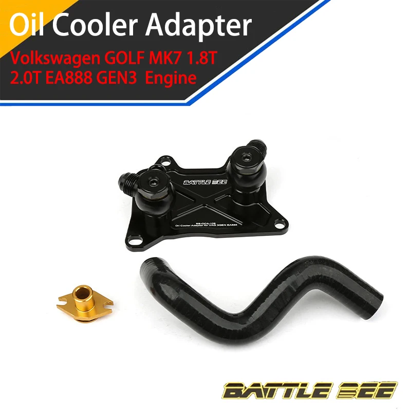 Fit For Volkswagen Audi GOLF MK7 2.0T 1.8T EA888 GEN3 Engine Oil Adapter Connectors Oil Filter Sandwich Plate Adapter BB-OCA-109