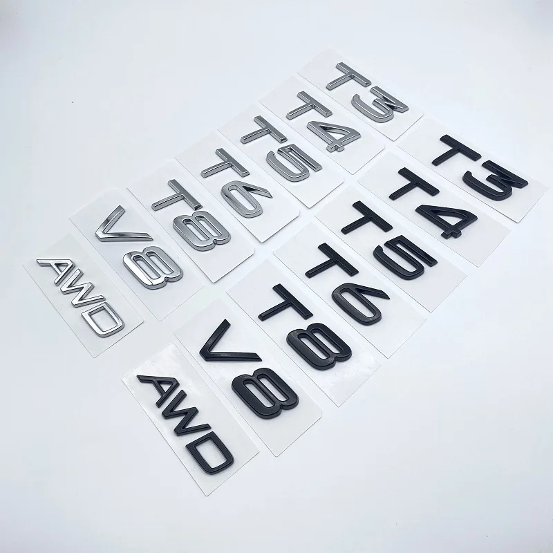 

3D-эмблема/наклейка/значок AWD T3 T5 T6 T8 для автомобилей Volvo C30 V40 V60 S40 S60 XC60 XC90 XC40 S80 S90 S80L S60L – стайлинг для авто