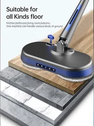 Hot Selling Automatic Household Dust Floor Cleaning Spray Rotating Cordless Wireless Handheld Spin Electric Mop