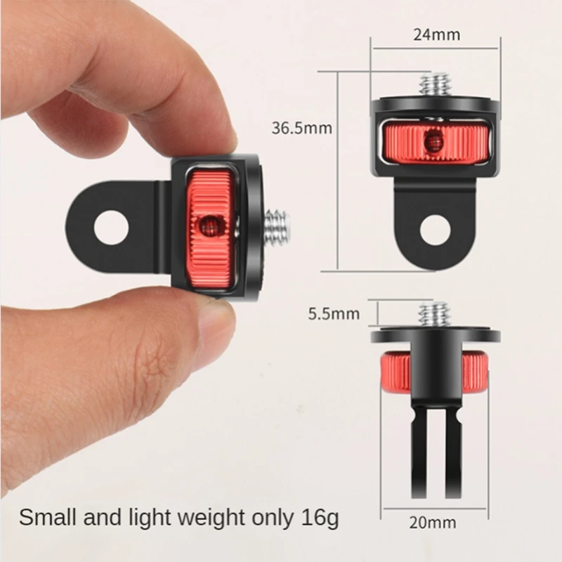 ใหม่สำหรับ GoPro ซีรีส์ DJI Insta360อุปกรณ์เสริมกล้องเพื่อการกีฬา1/4อเนกประสงค์อะแดปเตอร์เชื่อมต่อ1/4