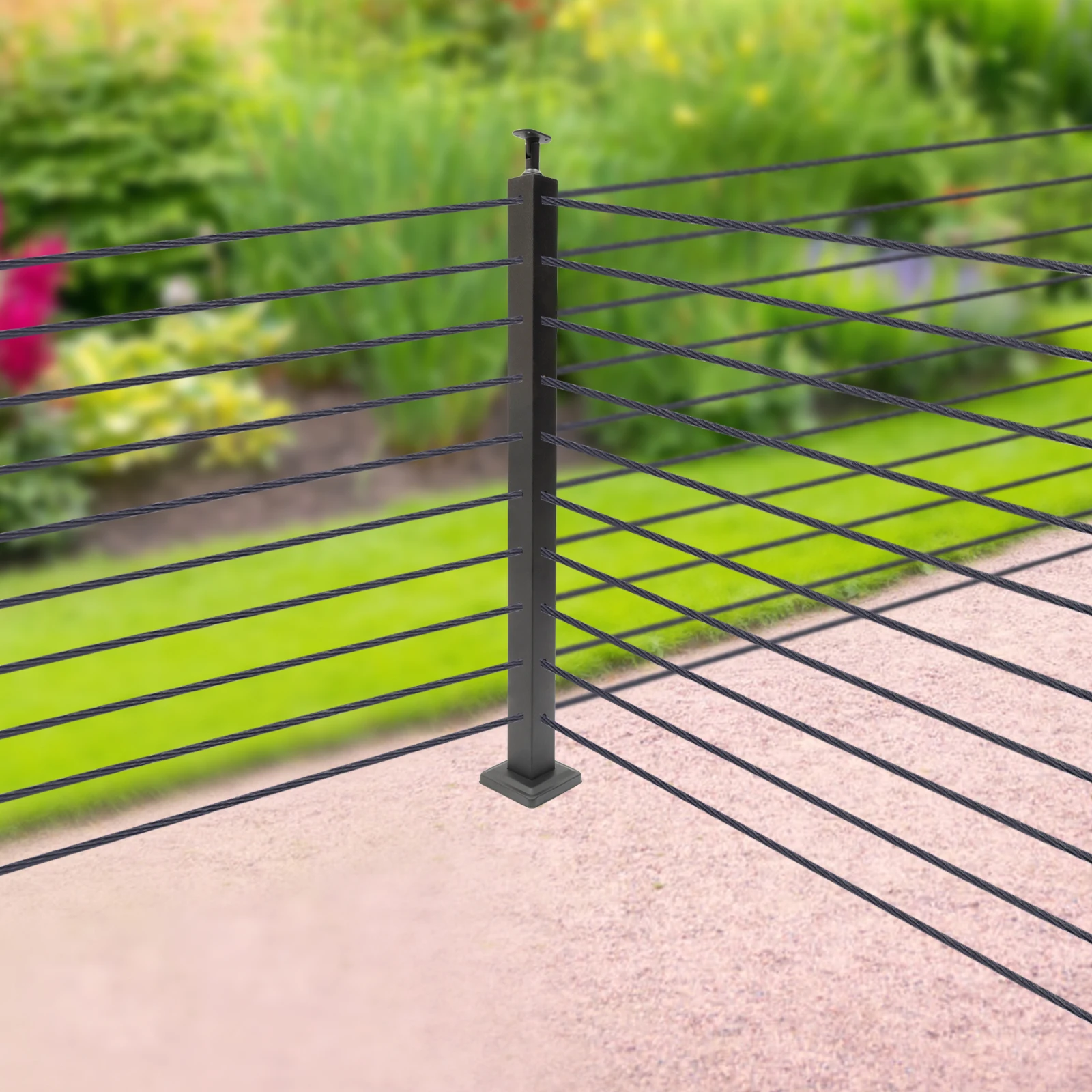 Cable Railing, 304 Stainless Steel, 36 Inches, Pre-Drilled Holes, Strong Load-Bearing Capacity (220 lbs), Durable,