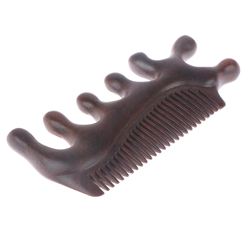 

3 In1 Body Meridian Massage Comb Sandalwood Five Wide Tooth Comb Acupuncture Blood Circulation Anti-static Hair Comb