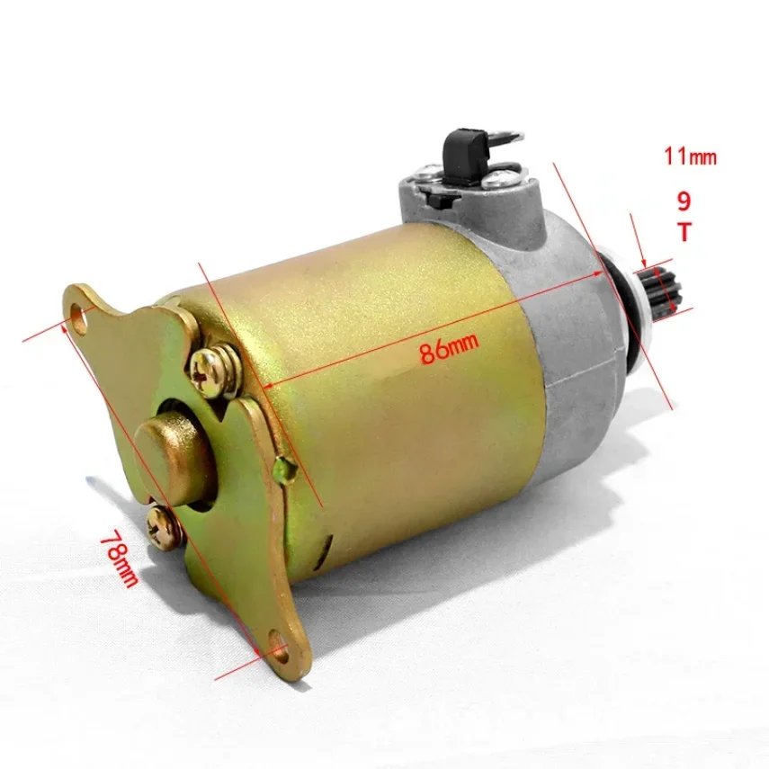 Electric Motor Starter Motor Fit for 150cc and 125cc Chinese GY6 4-stroke engines QMJ152 157 QMI152 157 Moped Go Karts Quad 1pc