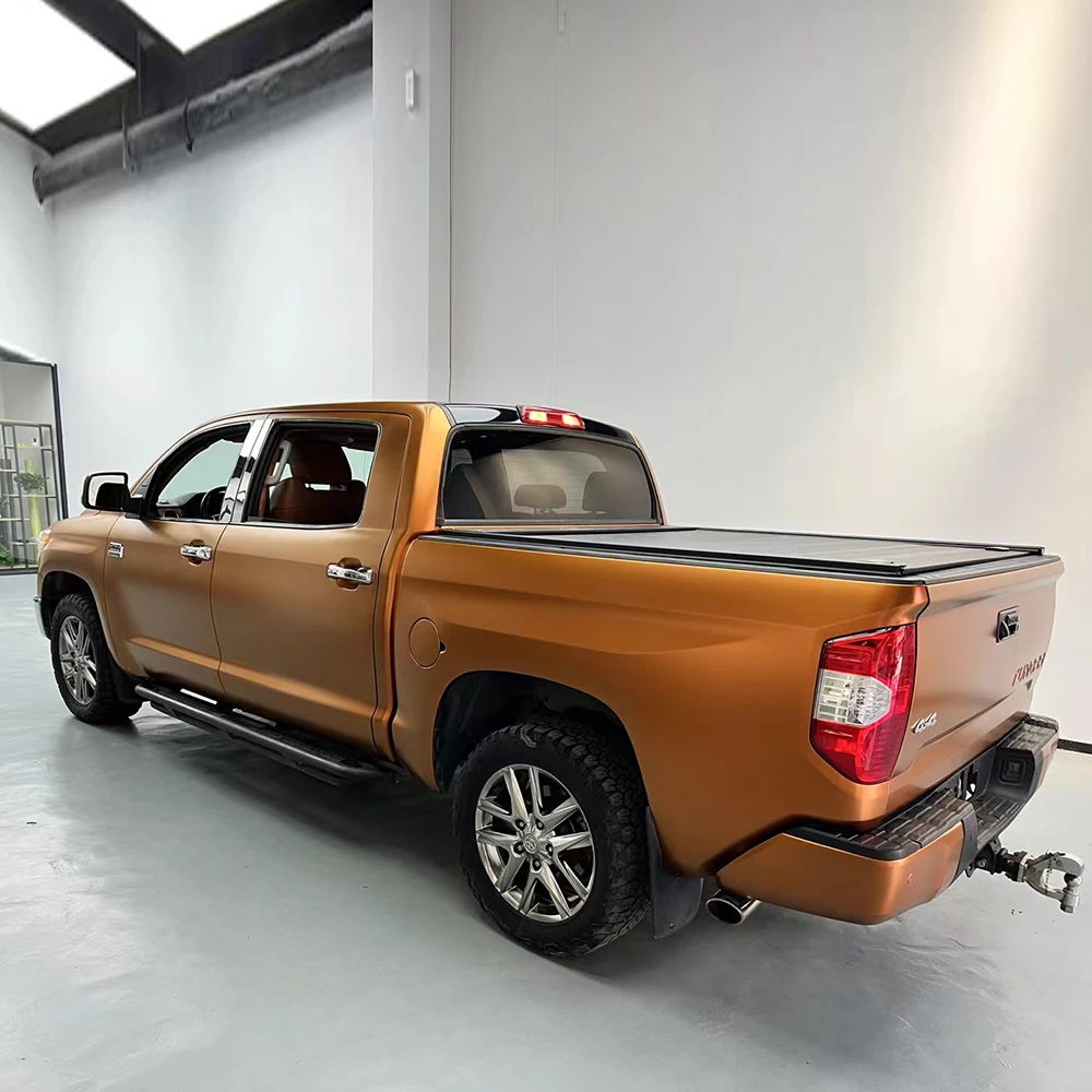 

Heavy Metal Effect Vinyl Car Wrap Carbon Fiber Gloss Protective Film Copper Finish Interior Car Decoration