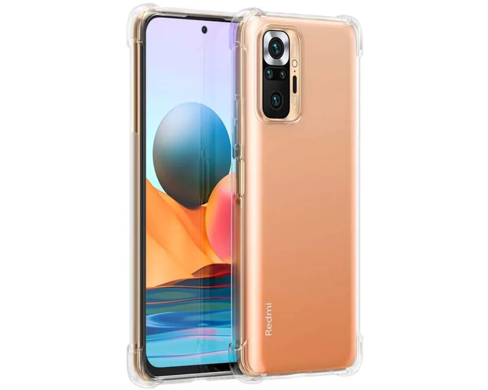 Transparent Anti-Shock Tpu Gel case for Xiaomi Redmi Note 10 Pro