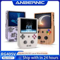 ANBERNIC-consola de juegos portátil RG405V, pantalla táctil IPS HD de 4 "", sistema Android 12, T618, Wifi de 64 bits, reproductor de juegos Retro portátil