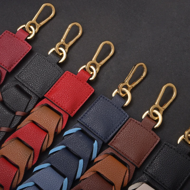 98cm 100% Real Leather Wide Shoulder Bags Belts Strap for Women Handbags Accessories Crossbody Bags Belts Straps Punk Red