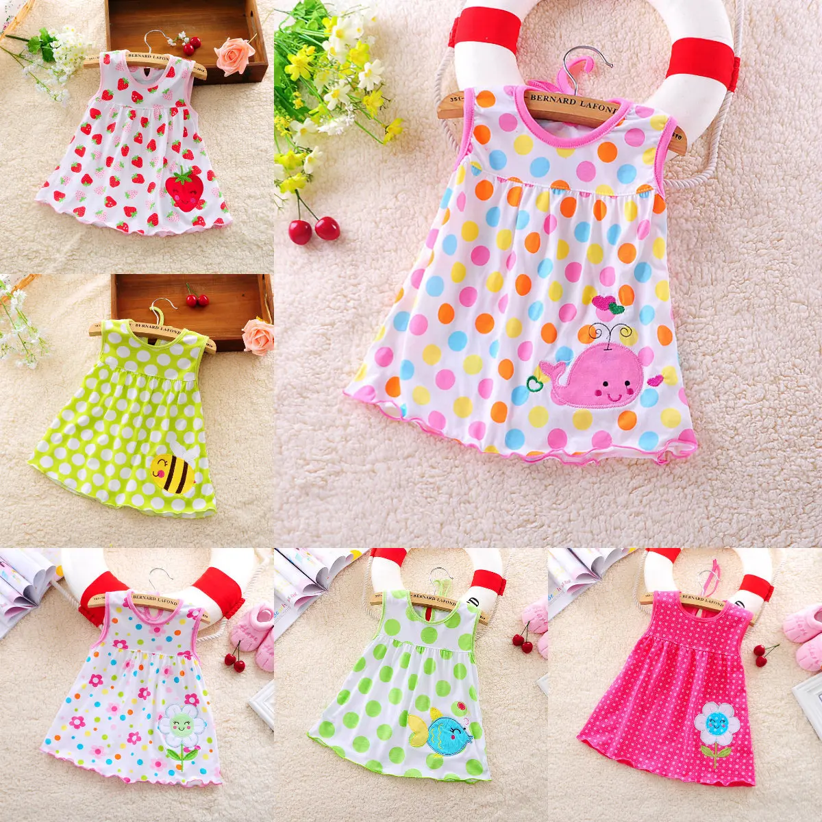 New Baby Summer Dress Kids clothes girls Cotton Princess Frock for Girl Clothing Girls Clothes 0 - 2Y Skirt Toddler Dresses