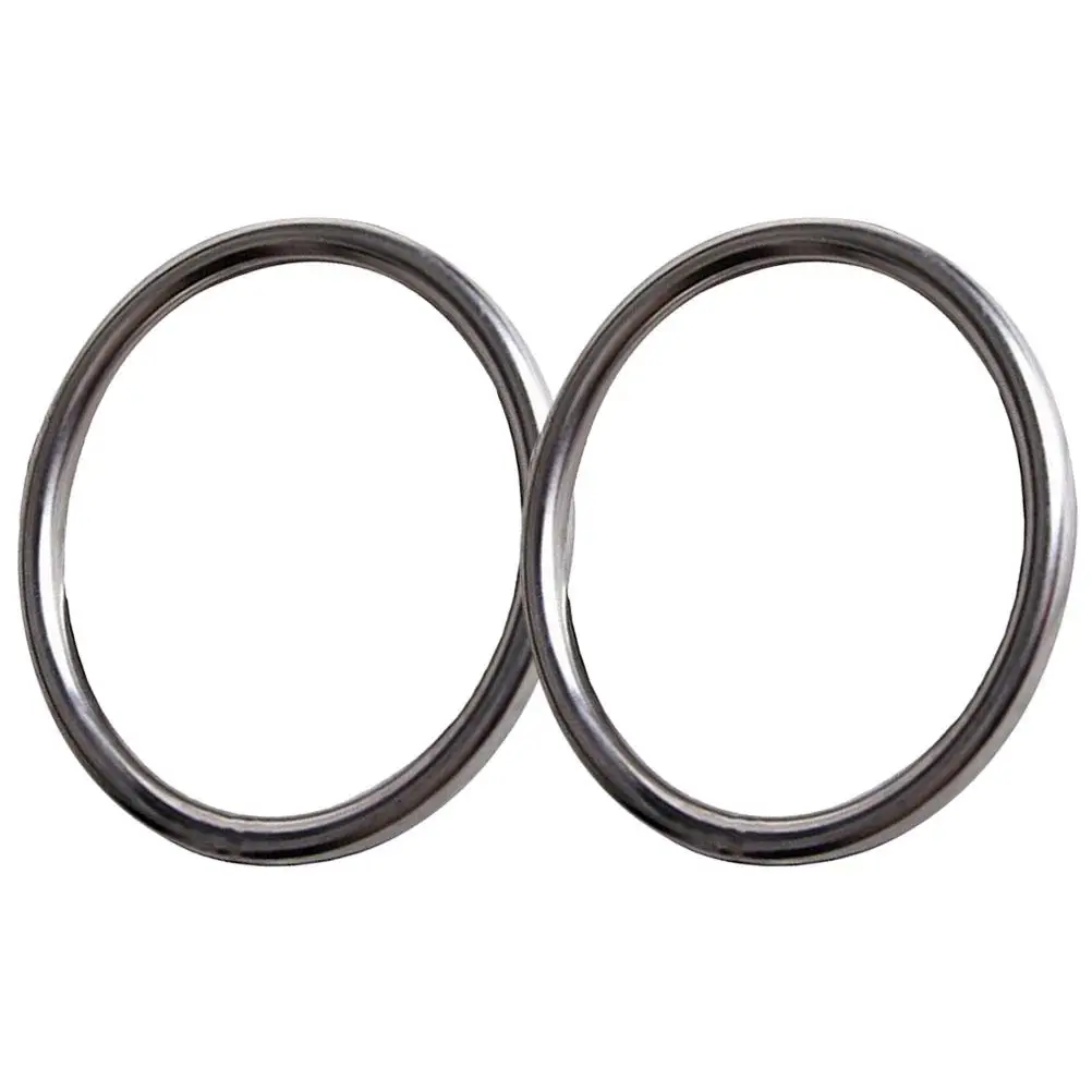 

2 Pcs Steel Rings Durable Stainless Hand Strength Rings Fitness Metal Martial Fitness Supplies Equipment