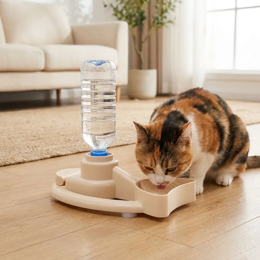 Large Capacity Cat Automatic Water Dispenser Silent Gravity Leak Proof Cat Drinking Machine Splash-proof Anti-Slip