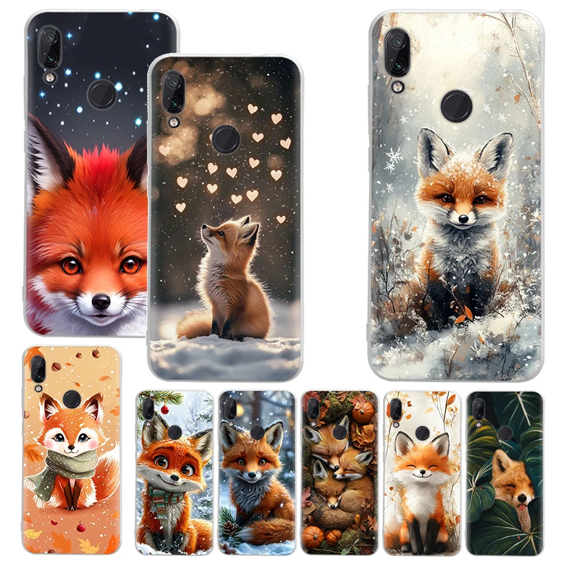 Funda Animal Fox para Xiaomi Redmi 14C 13C 12C 13 12, carcasa de teléfono 10C 10A 10 9A 9C 9T 9 8A 8 7A 7 6A 6 Pro 12 12C 10 10A 10C 9 9A 9