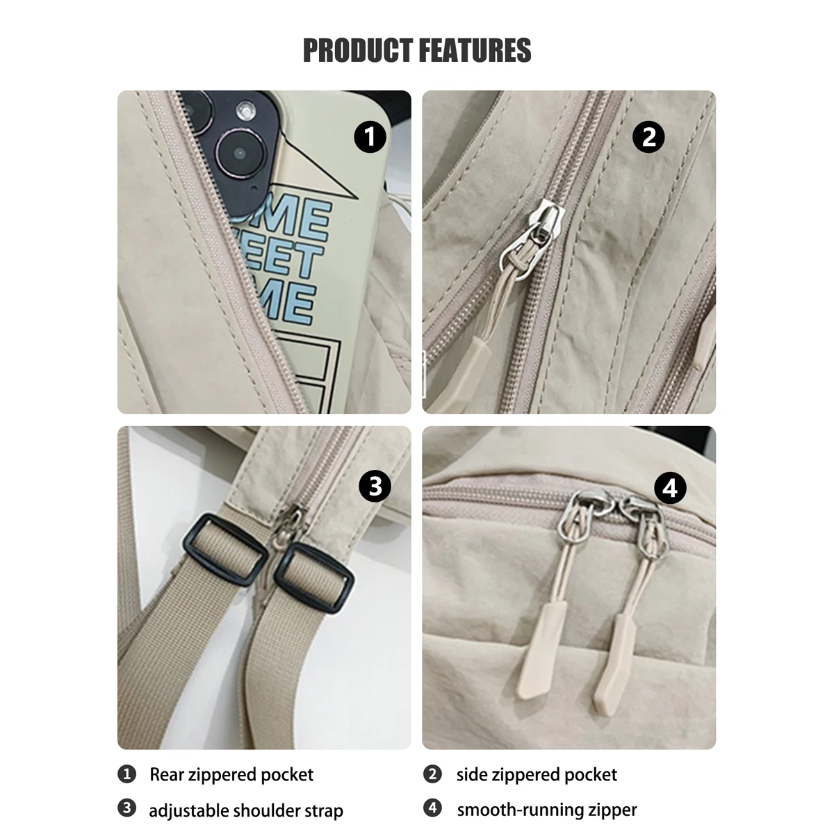 Zaino pettorale Myco 2 in 1 per uomo e donna: borsa a tracolla leggera da escursionismo con porta di ricarica USB e blocco Rfid (viaggio/palestra/Dai