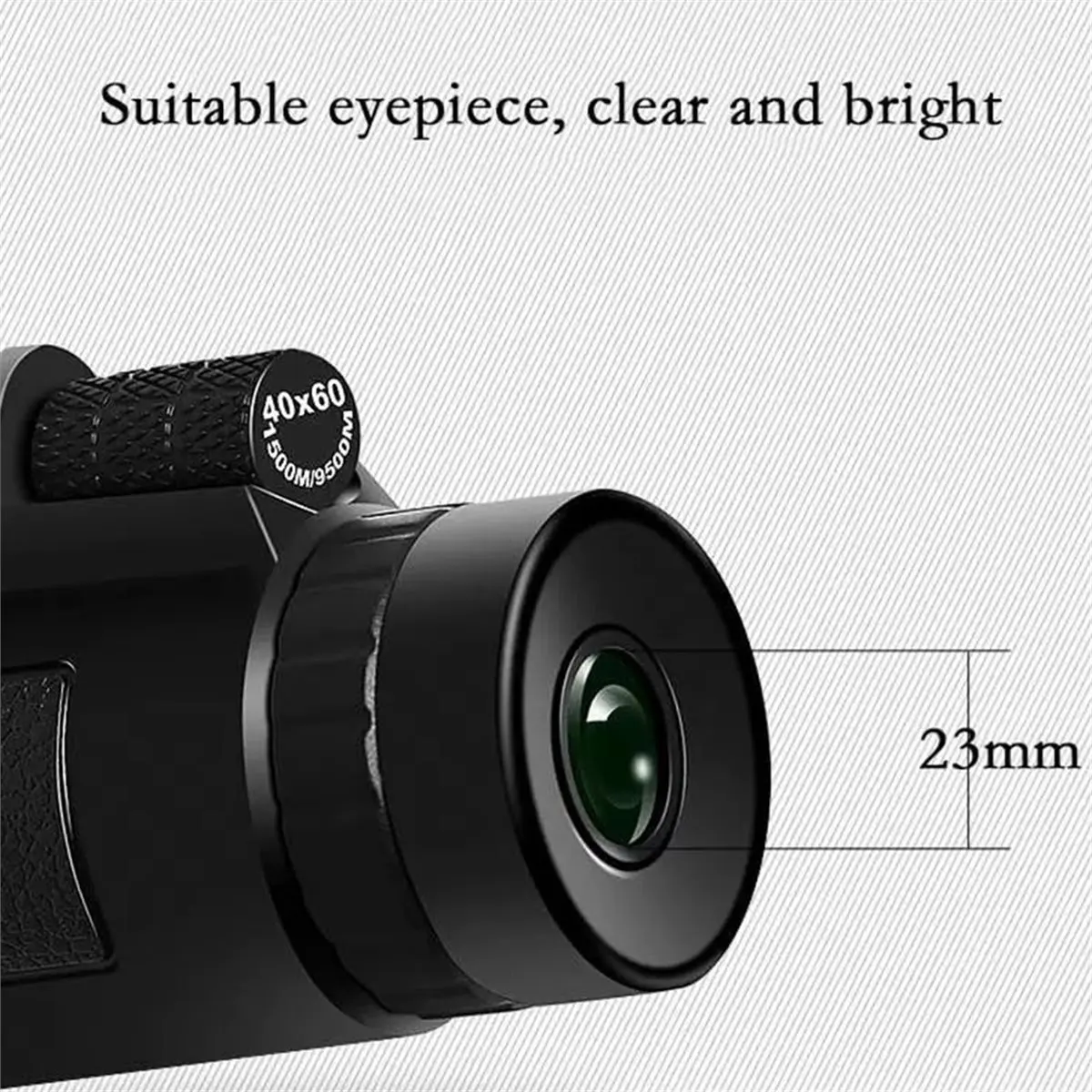 40x60 Monocular Telescope for Adults and Children for Bird Watching Hiking and Concert Tours with Ph
