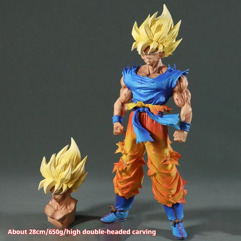 

28cm Dragon Ball Anime Figure Ys Son Goku Action Figure Super Saiyan One Anime Peripherals Customized Products Model Toy Gift