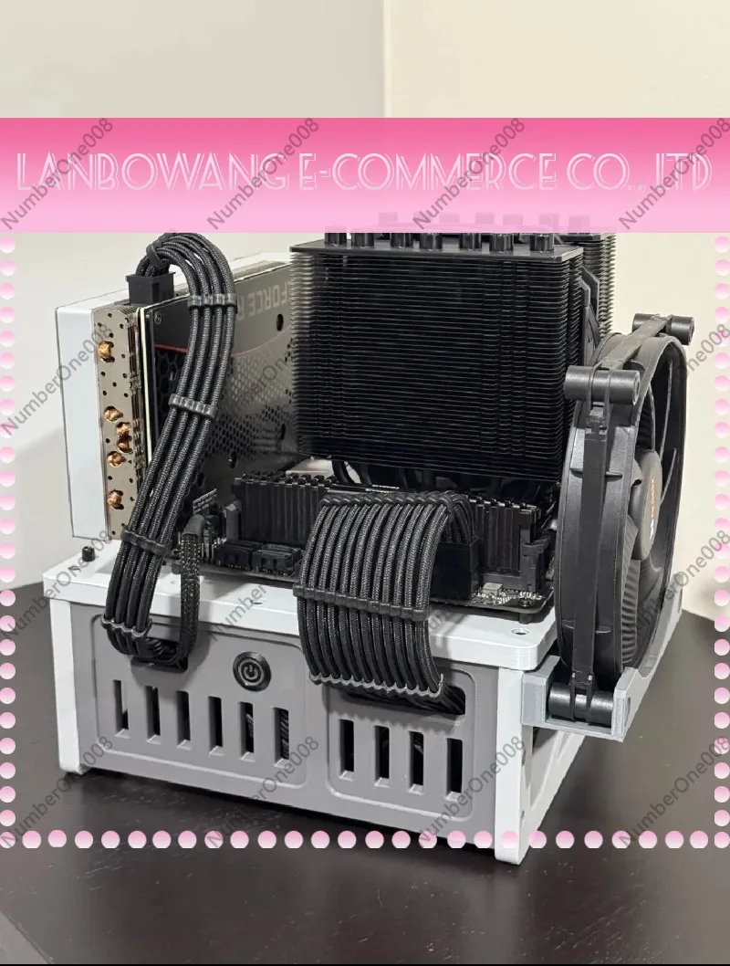 Open Frame Desktop ATX PC Case Support ITX MATX Motherboard ATX Power Supply Multi Color Optional Open Air Computer Case Chassis