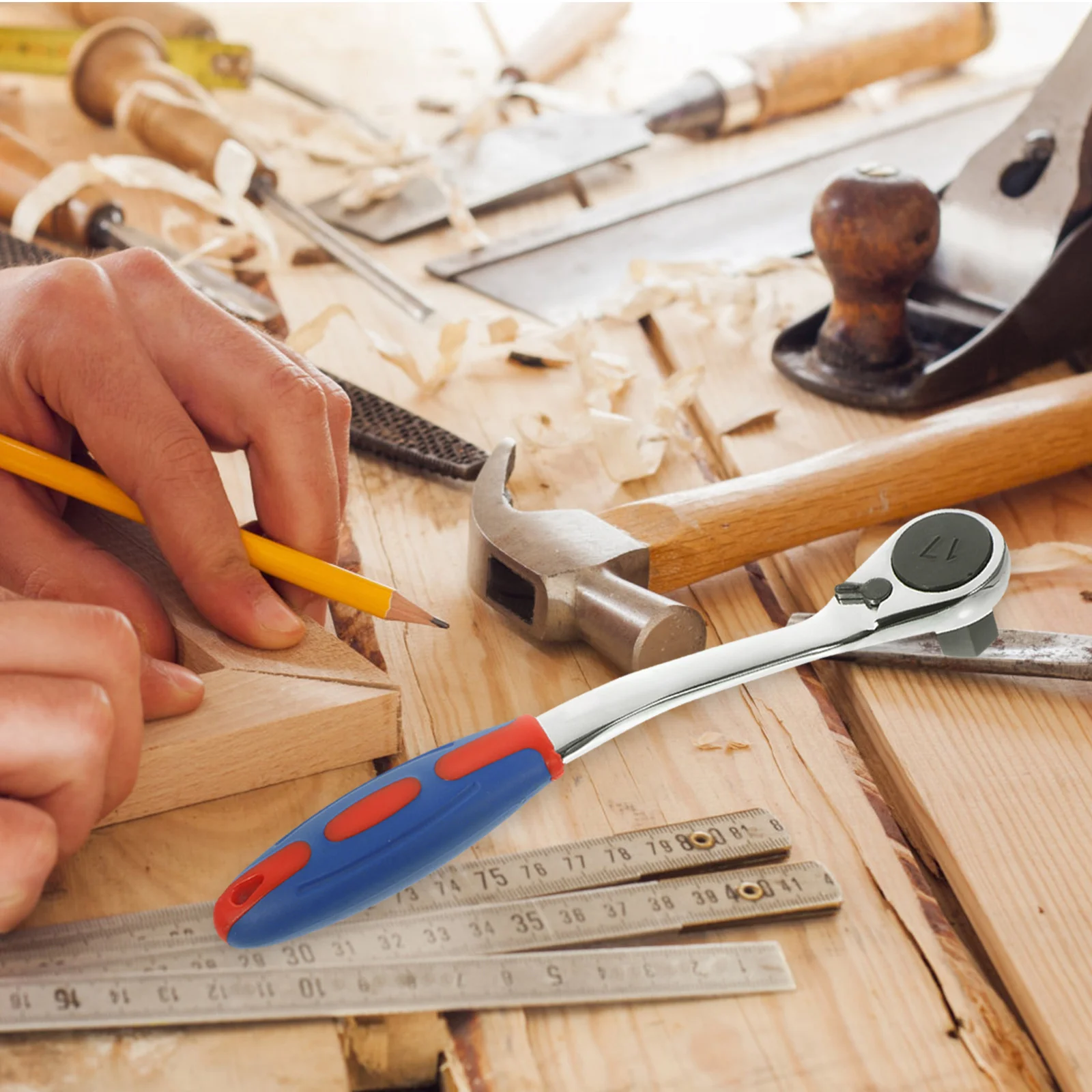 

17Mm Dual Way Ratchet Wrench Premium Steel Quick Release Mechanism Tight Space Access Professional Tool for Home Auto Repair