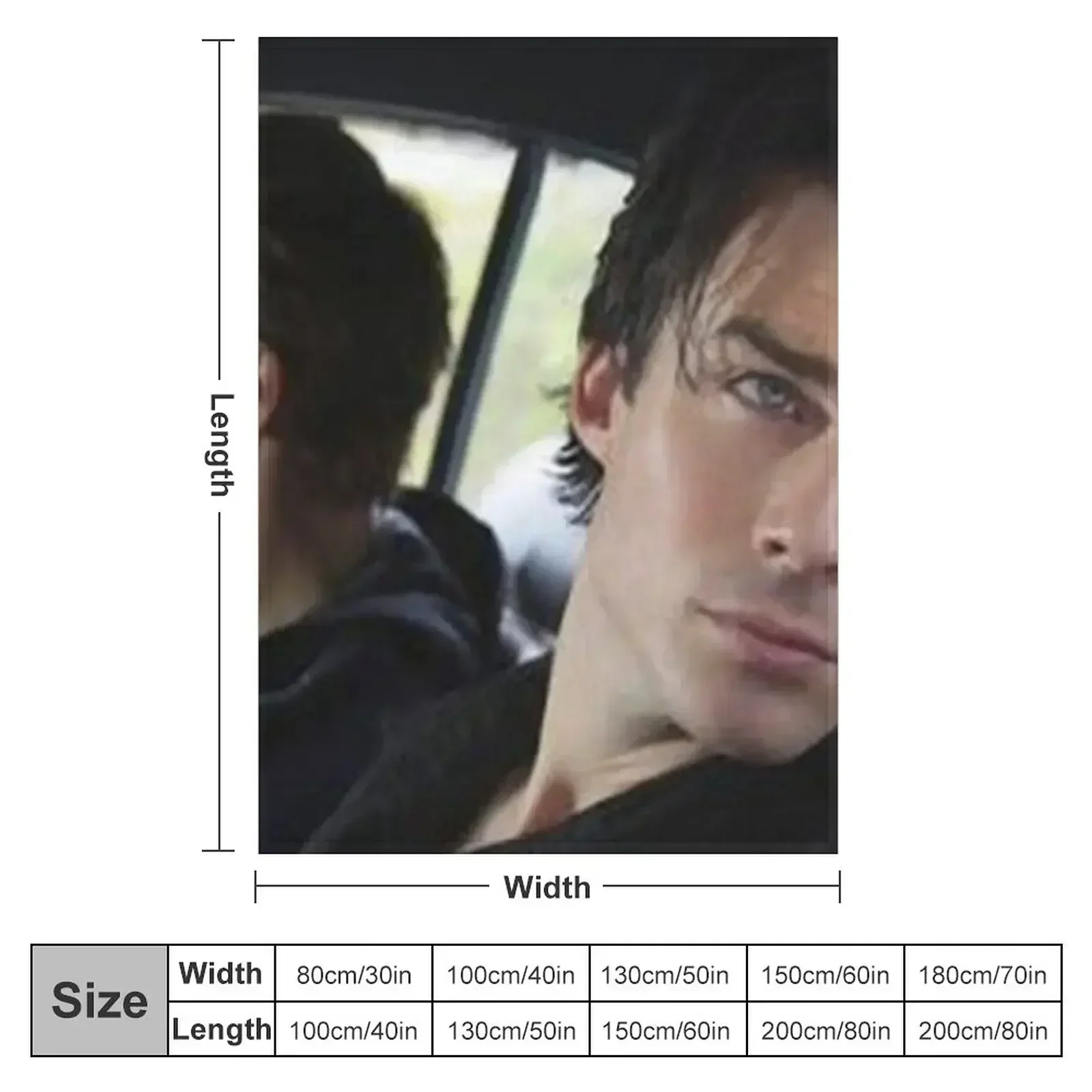 damon and stephan Throw Blanket couch cozy soft plush fuzzy picnic outdoor blanket