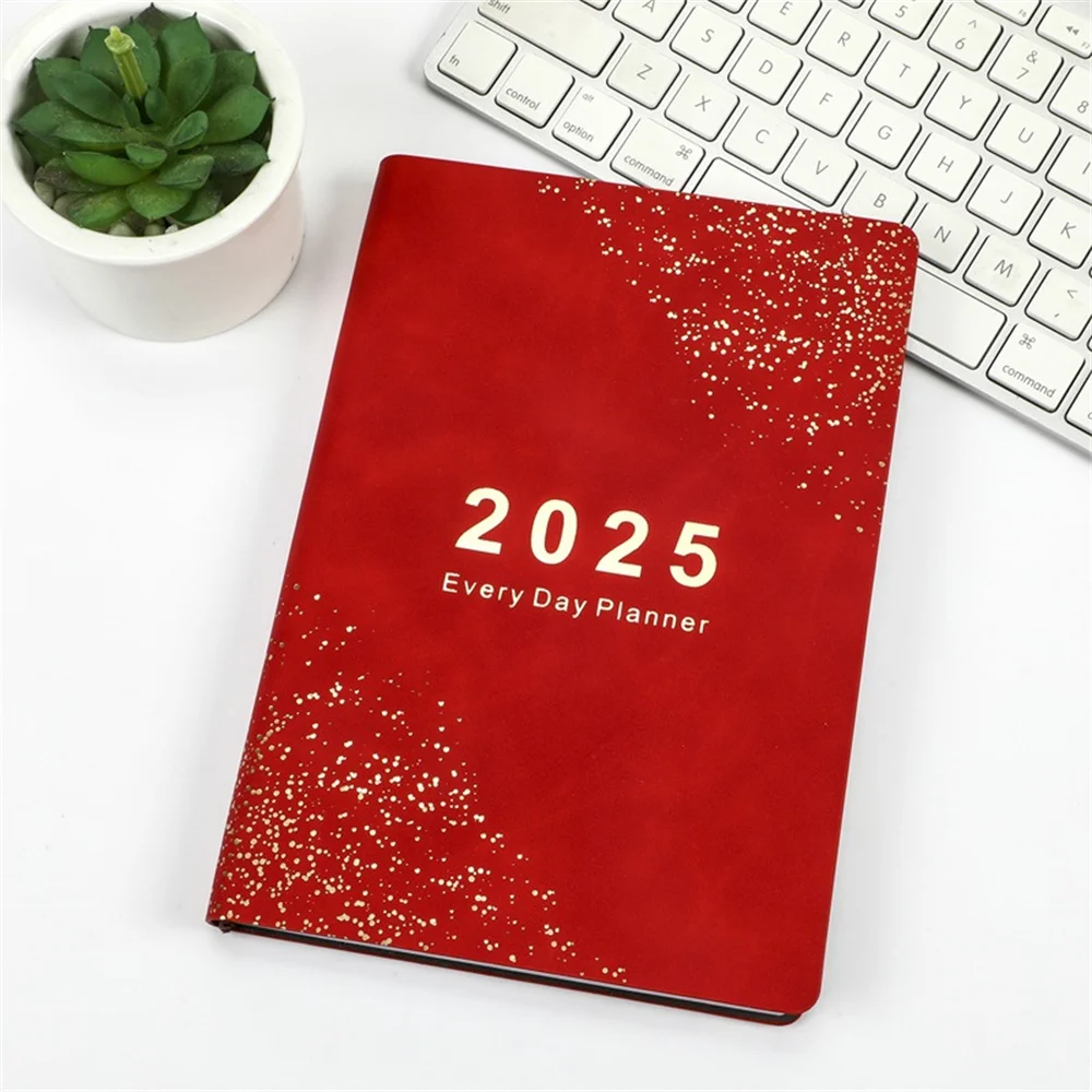 2025 Daily Schedule Agenda Notebook Monthly Calendar Planner Notepad Portable List Planner Notebook School Office Stationery