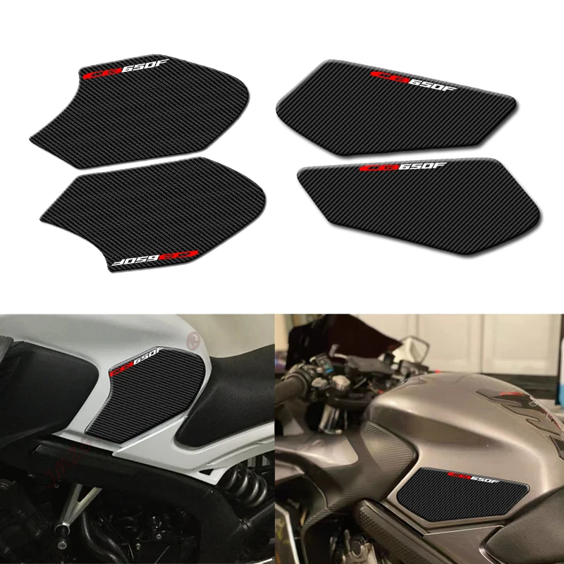 

Motorcycle Tank Grip Pads For HONDA CB650F CBR650F CB500F CB500X CBR500F CB500R Protector Sticker Tank Traction Pad Side 3D