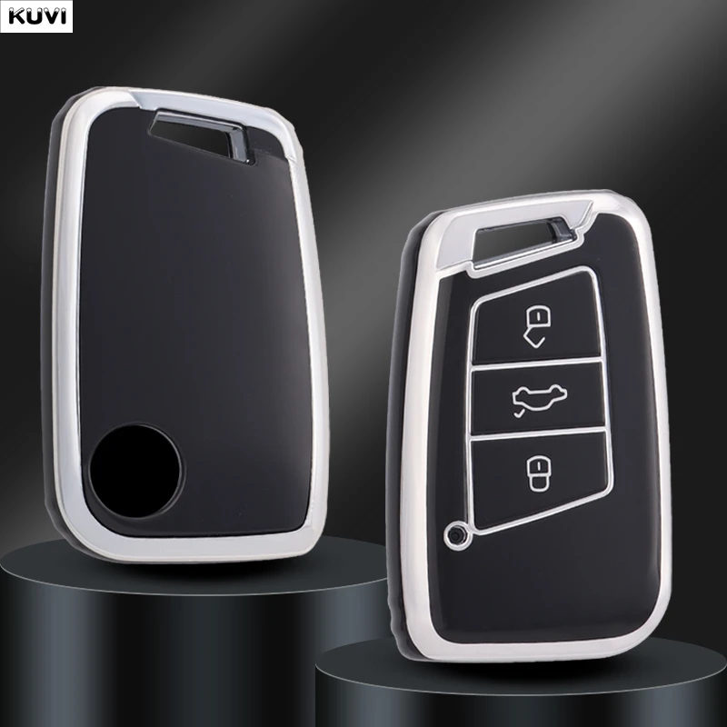 

Новый чехол из ТПУ с дистанционным управлением для автомобиля, чехол для VW Volkswagen Magotan Passat B8 Skoda Superb Kodiaq A7, автомобильный держатель, аксессуары для брелока