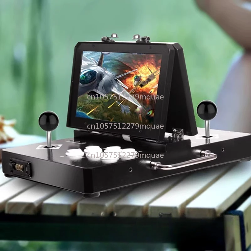 Home Arcade Game Machine Portable Folding Portable Double Screen Joystick All-in-one Machine