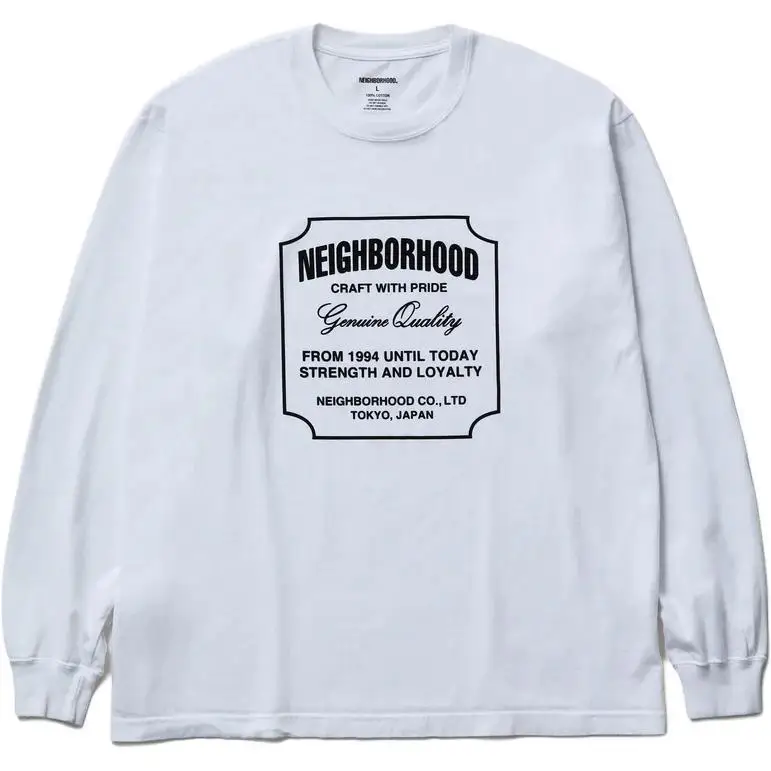 NEIGHBORHOOD Relaxed Crewneck Long Sleeve T Shirt Unisex Couple Casual Top