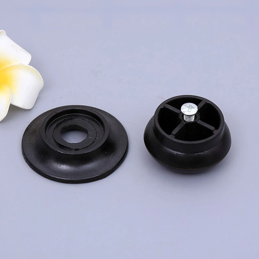 

2 pcs Universal Replacement Saucepan Lid Knobs Heat Resistant Pot Handle For 6Mm Cookware Lids Easy Grip Black