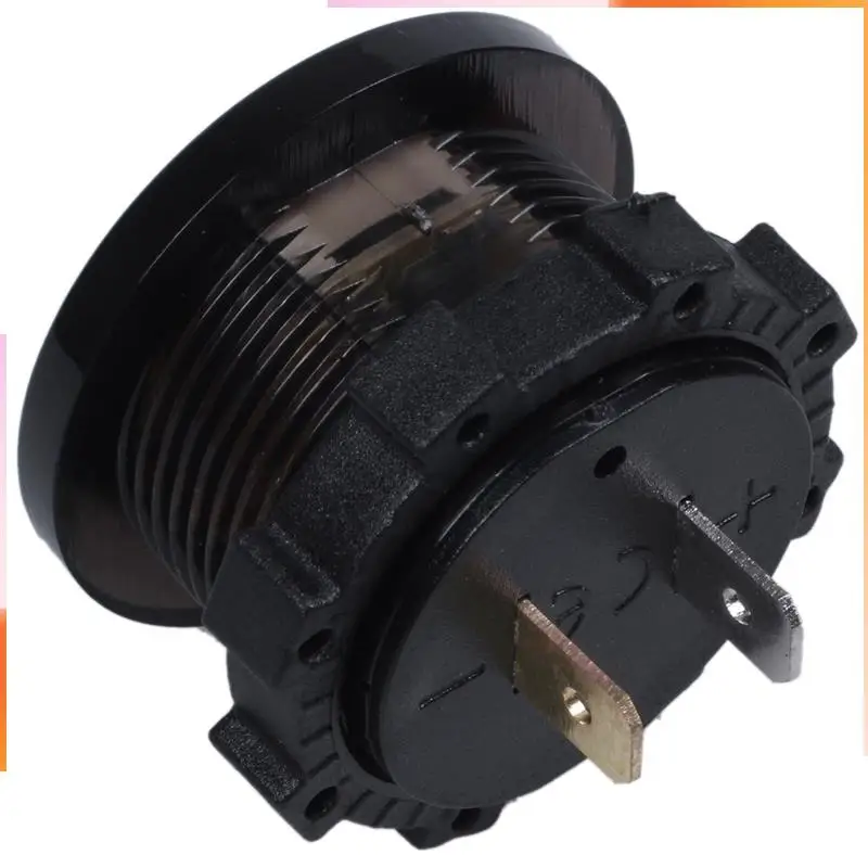 A92Z 10X 12V-24V DC Voltmeter Auto Monitor Motorrad LED Rot Wasserdicht Voltmeter Schwarz